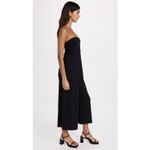 Susana Monaco NWT 
Aimee Wide Leg Tube Jumpsuit Black Sz Large $168 Photo 2