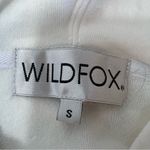 Wildfox Cropped Partial Zip Hadley Hoodie Tie Dye in Edelweiss Wash Photo 3