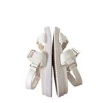 Steve Madden Slingback Sandal in Bone Size 9 Gold Detail Hook and Loop Closure Photo 6