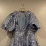 Jonathan Simkhai Faith Metallic Midi Dress 12 Blue Photo 7