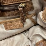 Michael Kors  Satchel Crossbody Bag Ostrich‎ Leather Designer Purse Handbag Photo 3