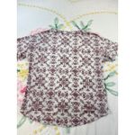 North River Womens M Tie Dye Geometric Print Short Sleeve Tunic Top White Size M Photo 1