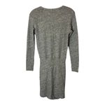 IRO Dress Women XS Gray Wool Blend Knit Long Sleeve Leticia Wrap Front Mini Photo 2