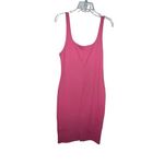 ZARA Fitted Midi Dress Size XS Pink Sleeveless Bodycon Fitted Casual Tank Dress Photo 4