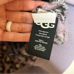UGG  Loyra Sherpa Hoodie Sweater Plush Fleece Pullover SOFT Animal Print Sz Small Photo 6