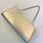 Vintage Metallic Gold Evening / Special Occasion Clutch Purse Handbag Wristlet Photo 4
