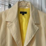Lia Kes Yellow Seersucker Women's Blazer Photo 5
