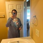 Tory Burch  navy, black & White tie front large duster Photo 12