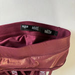 PINK - Victoria's Secret Victoria Sport by Victoria's Secret Strappy Metallic Sports Bra Burgundy Large Photo 3