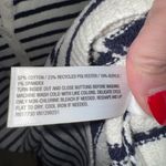 Universal Threads Navy and Cream Striped Knit Sleeveless Polo Dress Photo 4