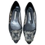 Manolo Blahnik Sheer Lace Hangisi Flats Photo 0