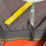 Lole Women’s  Athletic Running Tank‎ Top With Pocket Orange & White Size Small Photo 3