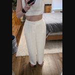 Lulus Pants L NWT Tweed Wide-Leg Chic and Sophisticated Ivory Textured Photo 11