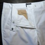 Adidas  Climacool Stretch Golf Capri‎ Pants Stretch Button Flap White Women 8 Photo 8