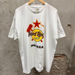 The Vintage Shop Hard Rock Vintage 90s Soviet Union White Short Sleeve Unisex T-Shirt 2XL Retro Photo 0