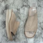 Vince  SARRIA TAN SUEDE WEDGE PLATFORM SLIDES Sandals SIZE 10 Photo 0