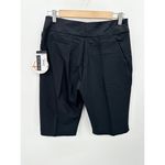 Tail Shorts Women 6 Onyx Black White Label 17" Essentials Golf Pull On Stretch Photo 1