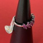 Bomb Party RBP5662 “Adventure Always” Tanzanite CZ on Rhodium Size 7 Ring NWT Photo 1