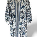 A loves A  Midi Dress Paisley Tassles Linen Blend Boho Size M with Flaw Photo 0