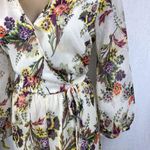 Band of Gypsies Ivory Floral Print Romper Dress Shorts L Photo 3