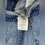 Vibrant  M.i.U Ripped Hem Button fly Wide Leg distressed Jeans Sz 13 Photo 5