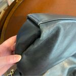 Vince Camuto ‎ Black Leather Large Foldover Crossbody Tote Bag versatile classic Photo 6