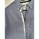 Artistry In Motion Blue and White Button Up Collared Long Sleeve Shirt Size M Photo 1