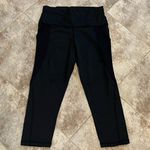 SheIn NEW High Rise Crop Leggings Pockets Stretch Slimming Black Medium Women’s Photo 4