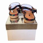 Matiko Lori Slingback Pointed Toe Shoes Green Tartan Plaid NWB Size 37 Photo 4