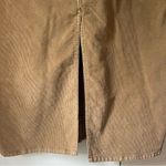 Levi's 🤎 Levi Strauss Tan Corduroy Midi Skirt with Button Closure and Front Pockets Photo 6