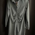 All In Love Baby blue button down mini dress Photo 3