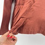 Eileen Fisher Petite Organic Linen Shaped Blazer Ruset Two Button Jacket PL Photo 4