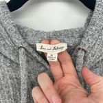 Jane and Delancey Jane and Delancey Gray Ribbed Knit Long Sleeve Hoodie Sweater Dress Medium Photo 3