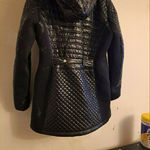 Michael Kors MICHAEL Quilted Faux Fur Hooded Moto Jacket Photo 3