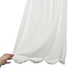 Vintage Fortune White 100% Nylon Scallop Lace Hem Long Slip Size undefined Photo 8