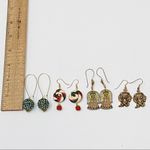 Candy Cane Angel Christmas Earrings Lot Photo 2