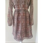 Broadway & Broome Dress Size 4 Long Sleeve Crew Neck A Line Abstract Print Photo 3