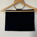 Carolina Herrera Good Girl Black Velvet Bag with Gold Hoop Handle Photo 2