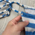 Andi Bagus Bikini striped triangle high rise cheeky womens Blue White small med Photo 4