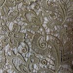 Randi Rahm lined cocktail Elegant Formal Gold Lace Pencil Skirt Sz 6 Photo 3