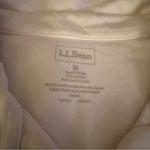 LL Bean White Cotton Soft Button Down Shirt Size Medium Photo 2