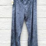 Women’s Blue Velvet Sleep Lounge Pants Size Large New Photo 6