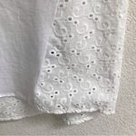 August Silk  white eyelet scoop neck tank top L Photo 3