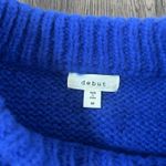 Debut Blue Cable Knit Sweater Photo 1
