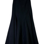 Ann Taylor  Black Maxi Skirt A-Line Full Length Womens 8 Formal Elegant Event Photo 0