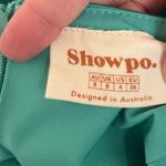 Showpo Elbereth Dress In Teal Satin Photo 5