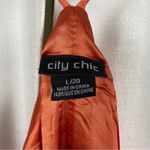 City Chic  Melon Orange Elegant Maxi Dress Sz.L(20) NWT Photo 6