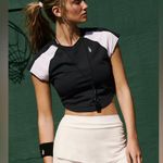 Free People   Fp movement space race cropped mesh tee size xl Photo 0