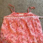 Faded Glory  Pink Flowy Paisley Tank Top | Size L 12-14 Photo 4
