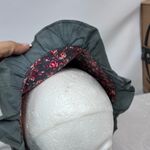 Pioneer Floral Gray Bonnet frontier style country costume pilgrim prairie cap Photo 5